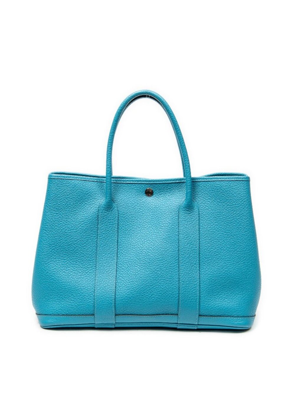 Hermes Garden Party Turquoise Negonda Leather Tote